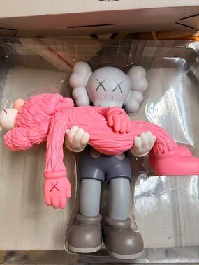 Kaws Figurines Gone Gray Pink For Home Decor
